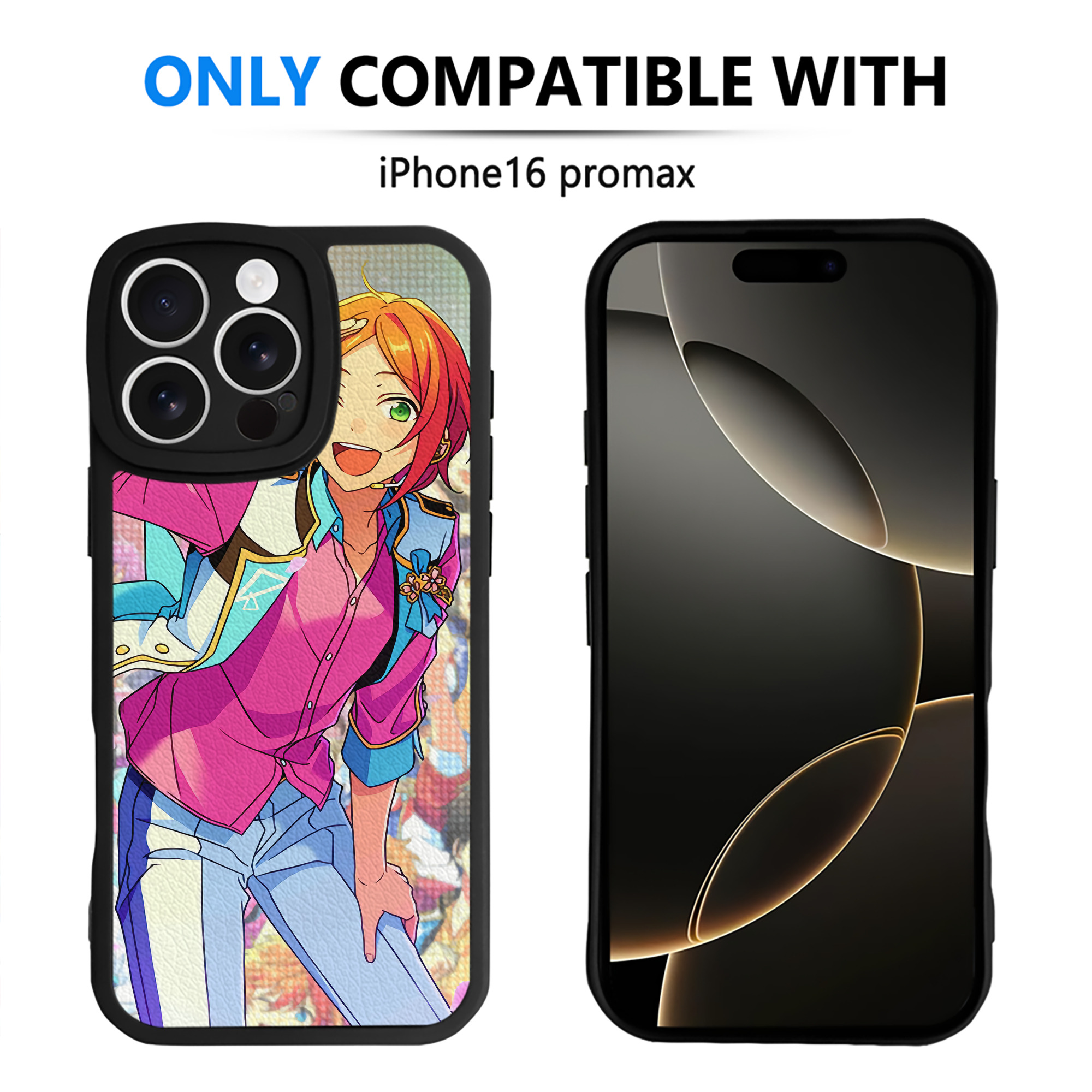 （画像用） あんさんぶるスターズ! Ensemble Stars 【iPhone 16シリーズ対応】シリコンスマホケース（レザー調） 材質：シリコン